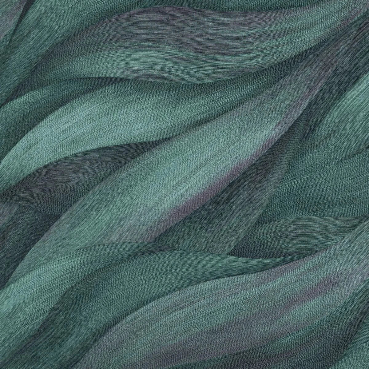 Zilā krāsas viļņveida tapetes elegantiem sienu akcentiem   Tapetenshop.lv