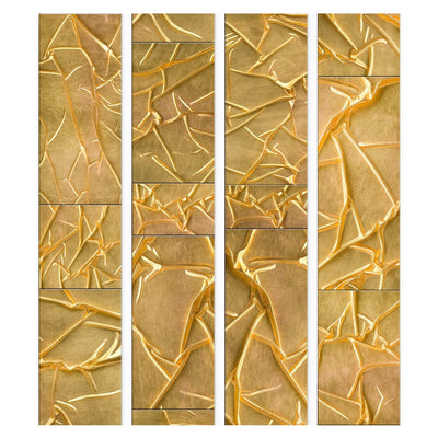 Tapetes ar zelta abstrakta fonu - Zelta sapnis, 89638 G ART