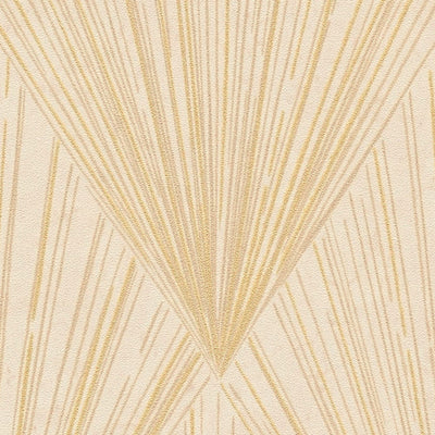 Tapetes ar zelta rakstu jaunajā art deco stilā - bēšā, 1343423 AS Creation