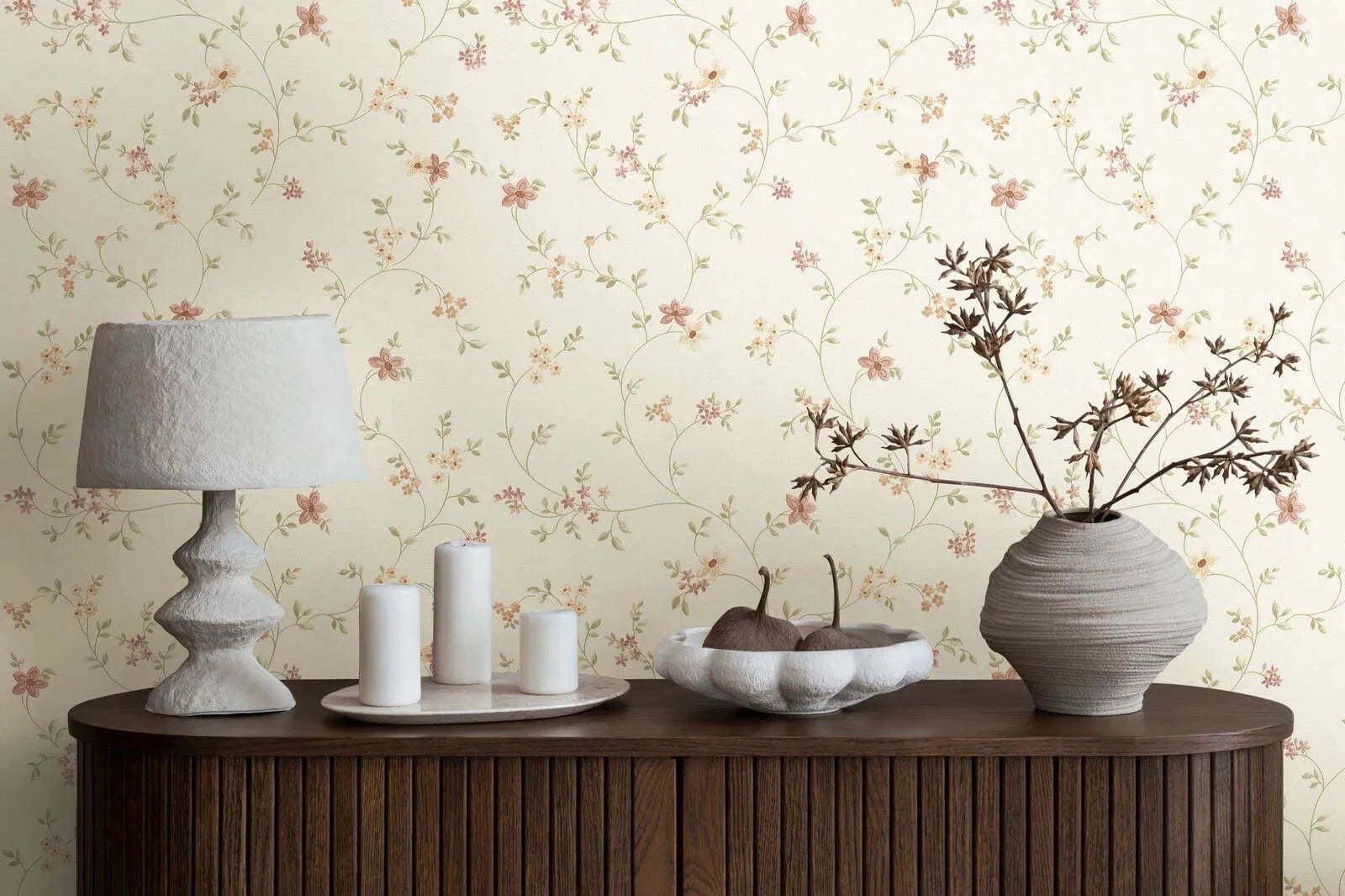 Daudzkrāsainas tapetes ar ziedu rakstu, AS Creation, 3447345 AS Creation