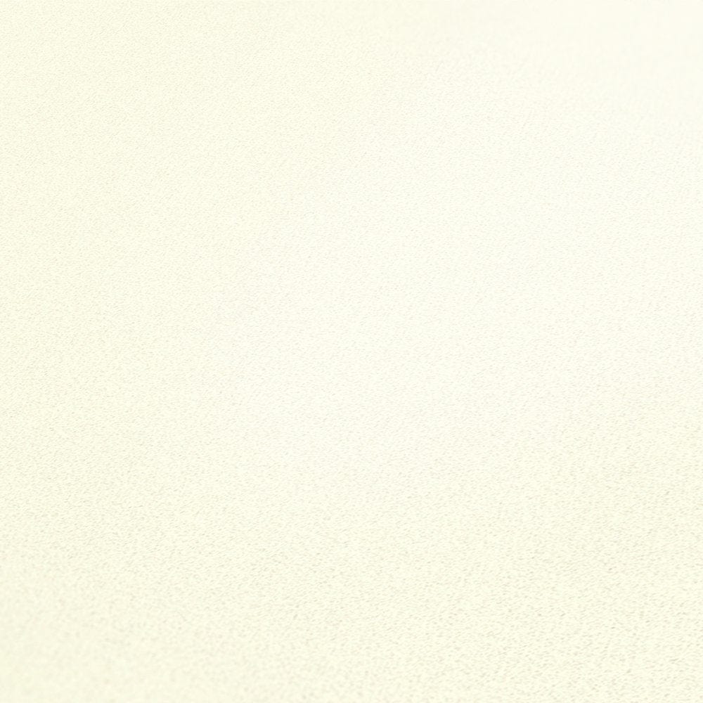 Flizelīna tapetes krēmbaltas gludas ar daļēji spīdīgu apdari AS Creation