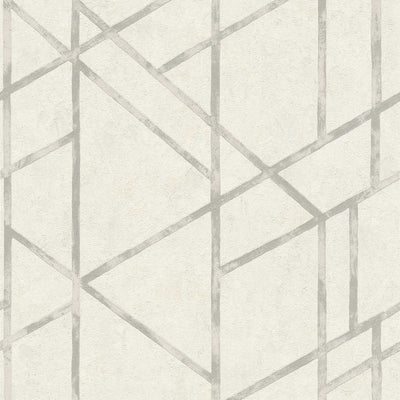 Betona tapetes ar sudraba grafisku rakstu - sudraba, balta AS 369285 AS Creation