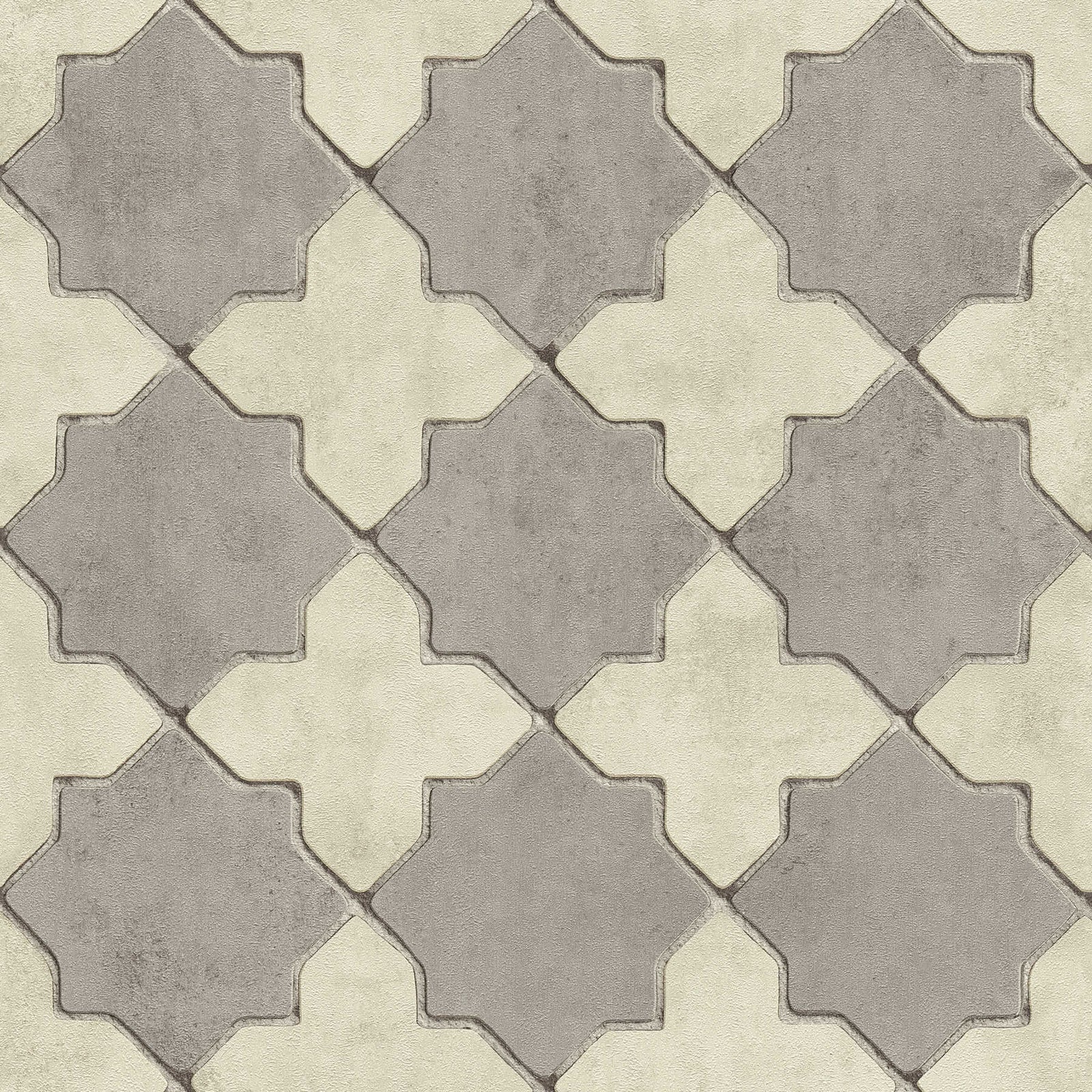 Tapetes austrumu stilā - Marokas stilā, krēmkrāsa, pelēka AS 374215 AS Creation