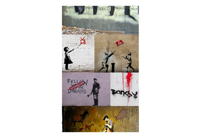 Tapetes - Banksy kolāža, 89158 G ART
