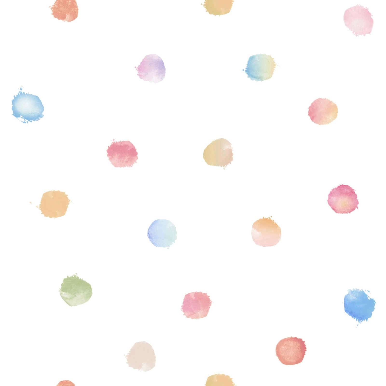 Tapetes bērnistabai ar akvareļu punktiņiem, 381471, Bez PVC 🌿 AS Creation