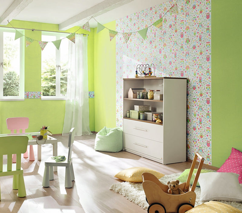 Tapetes bērnu istabai ar pūcēm, daudzkrāsainas - 1600540 Erismann