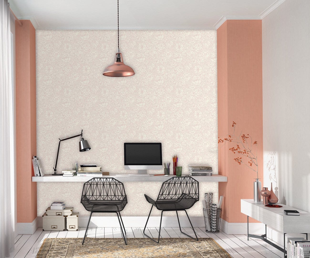 Lētas tapetes ERISMANN ar dabas motīvu siltos tonos, 2361505 Erismann