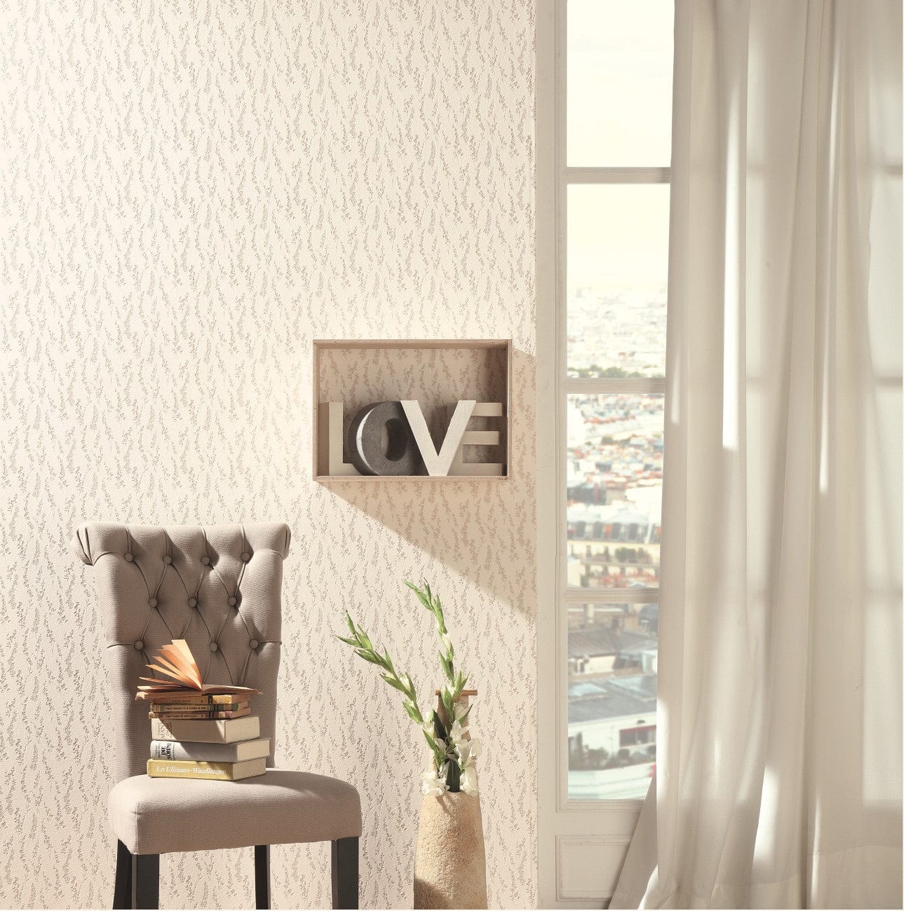 Lētas tapetes ERISMANN ar dabas motīvu siltos tonos, 2362156 Erismann