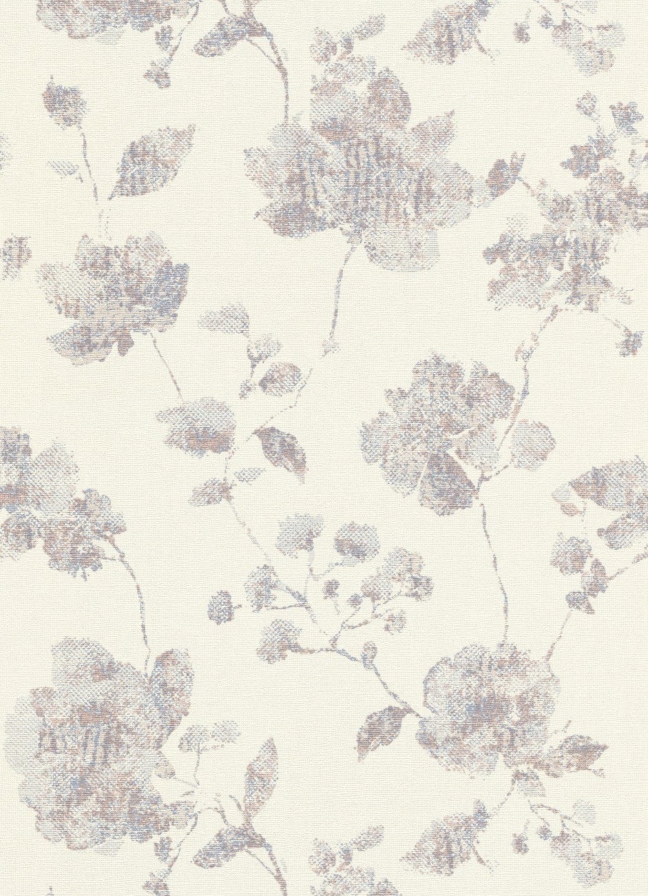 Lētas tapetes ERISMANN ar ziediem uz gaiša fona 2221433 Erismann