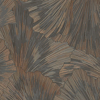 Wallpaper Erismann - gently intertwined leaves in brinzen/black, 3752043 Erismann