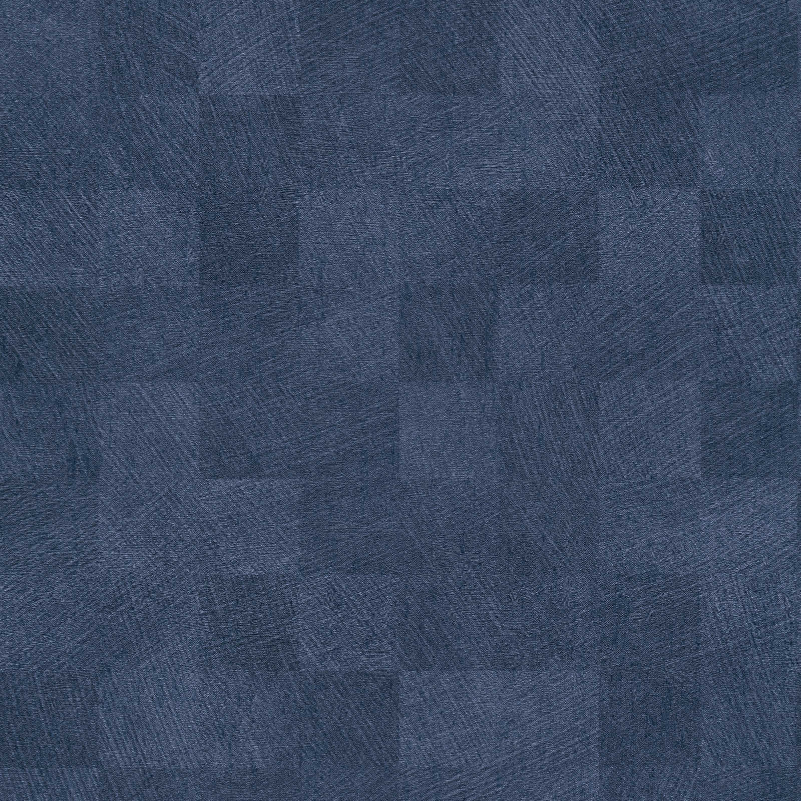 Tapetes nakts zilā krāsā ar metālisku spīdumu un rūtiņu rakstu 382005 Tapetenshop.lv