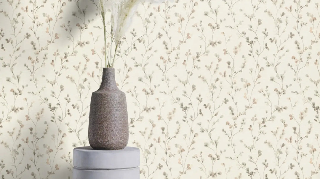 RASCH Wallpaper 2510303 | Botanical motif in warm earth tones