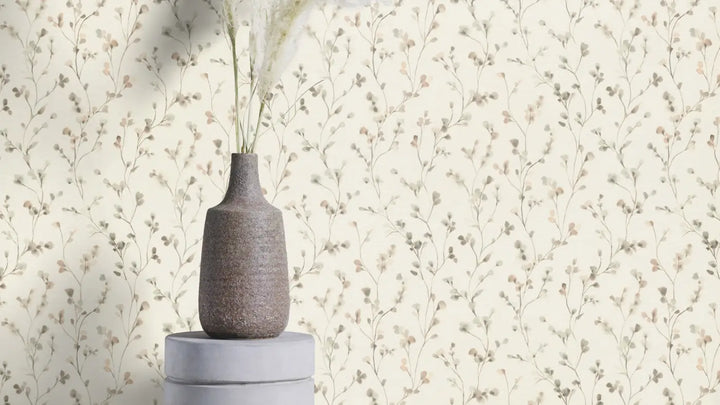 RASCH Wallpaper 2510303 | Botanical motif in warm earth tones