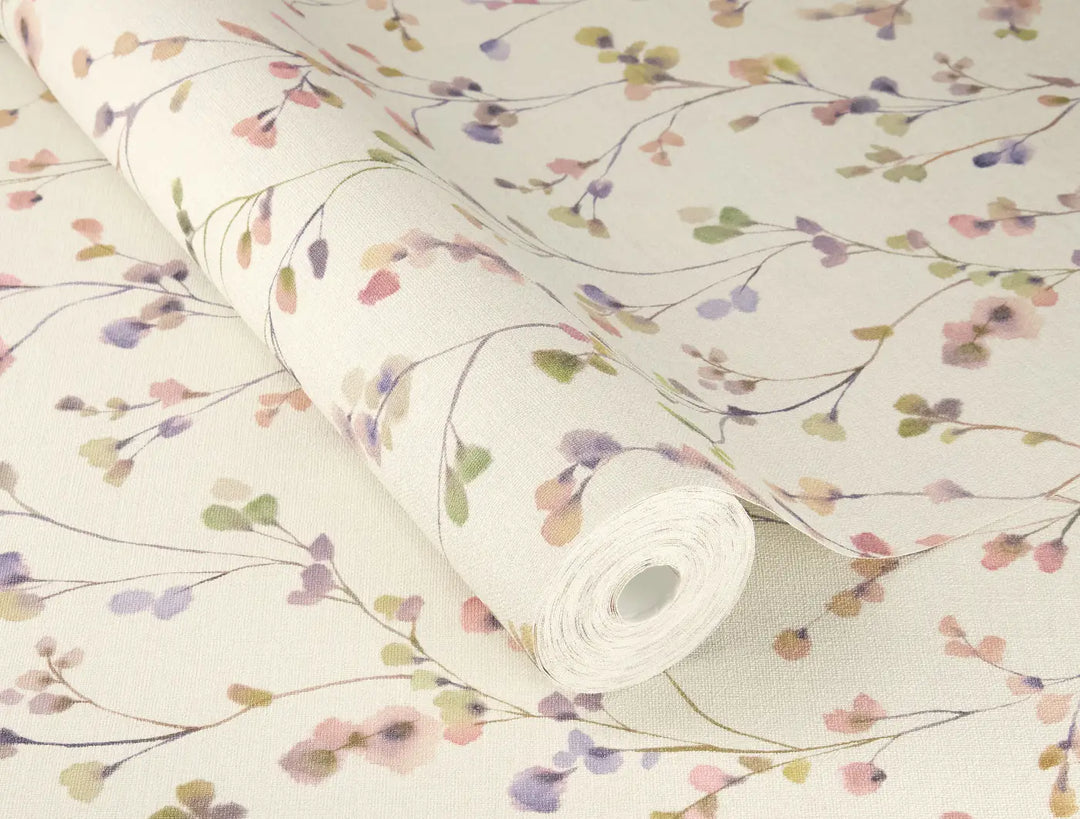 Tapetai RASCH 2510303 | Botaninis motyvas šiltais žemės atspalviais