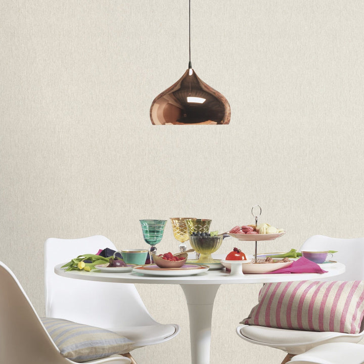 RASCH Wallpaper 2030461 | Ivory shade with a textile texture