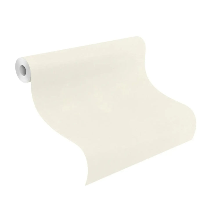 RASCH Wallpaper 2505021 | White shade with a subtle, matt fabric texture