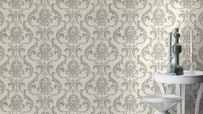 Tapetes RASCH ar elegantu ornamentu, krēmkrāsā, 315622 - nopirkt RASCH