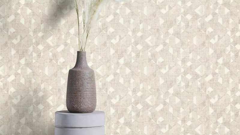 Wallpaper Rasch with geometric pattern beige, 654226, Welcome Home Rasch