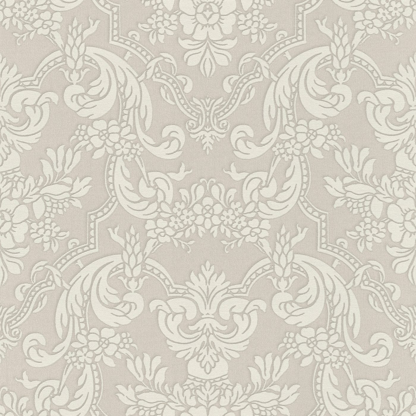 Tapetes RASCH ar klasisko ornamentu pelēkos toņos, 570625 RASCH