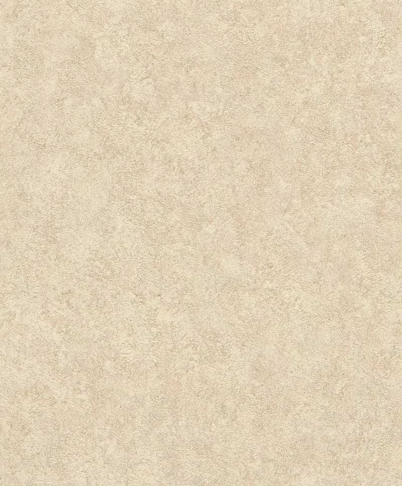 Plain wallpapers RASCH with small text in light beige, 649376 RASCH