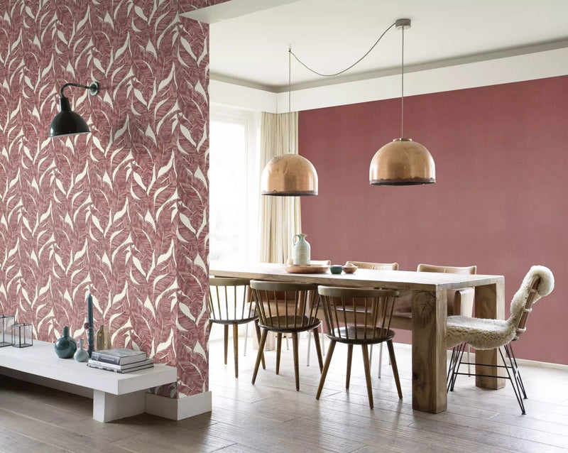 Wallpaper RASCHWith fine and textured, red color, 699838 RASCH