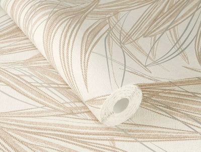 Wallpaper Rasch with grass pattern, beige, 654011, Welcome Home Rasch