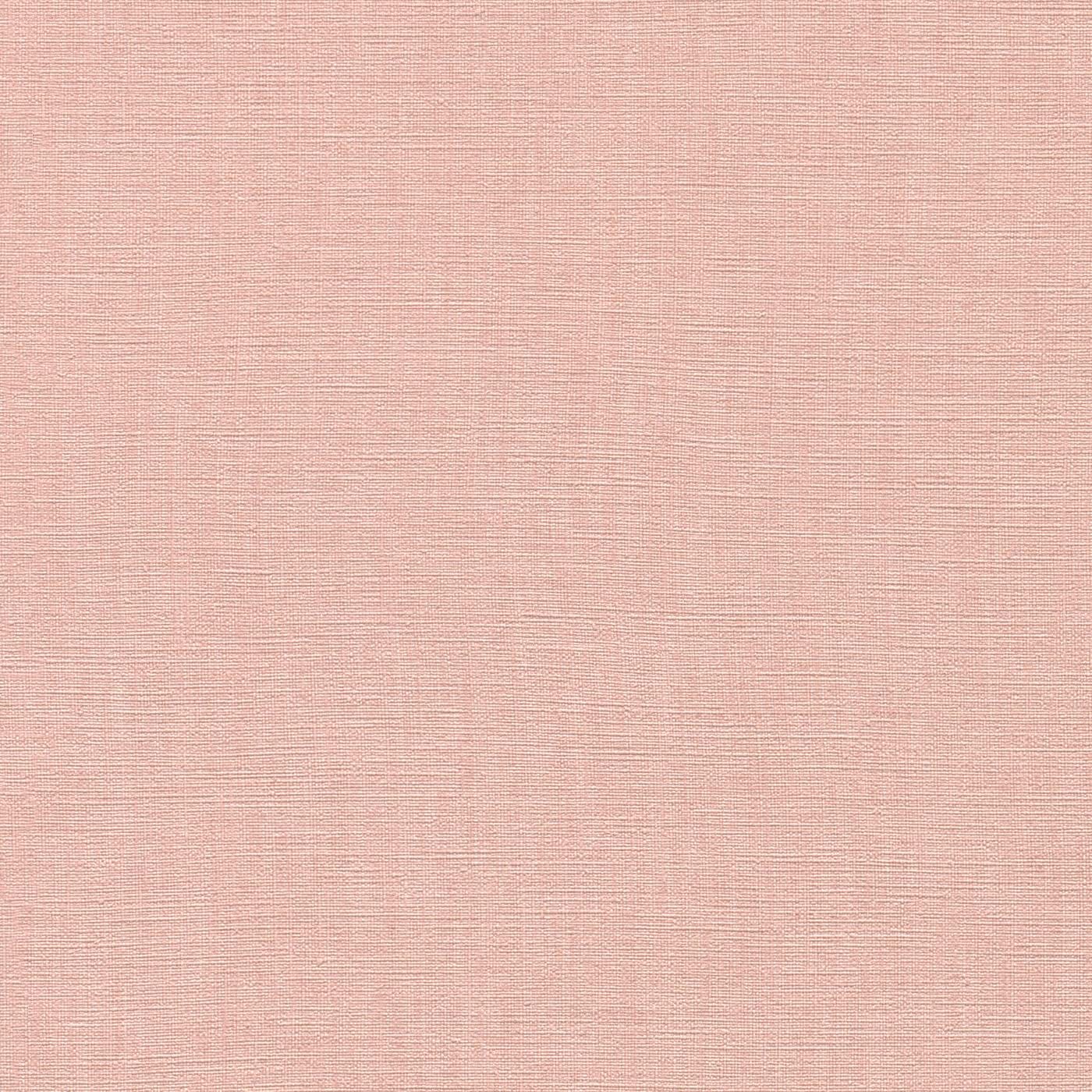 Tapetes RASCH rozā toņos ar tekstila faktūru - guļamistabai RASCH
