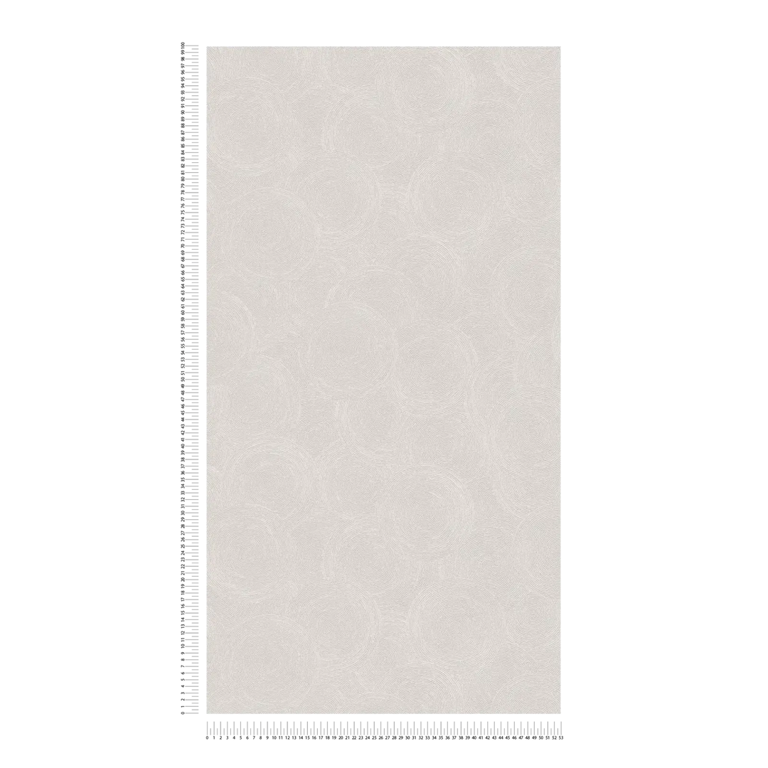 Krēmkrāsas tapetes ar apļiem (3010630) AS Creation