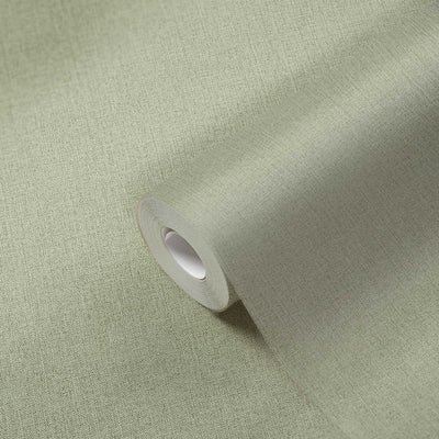 Tapetes zaļos toņos ar tekstila faktūru, 1306413 AS Creation