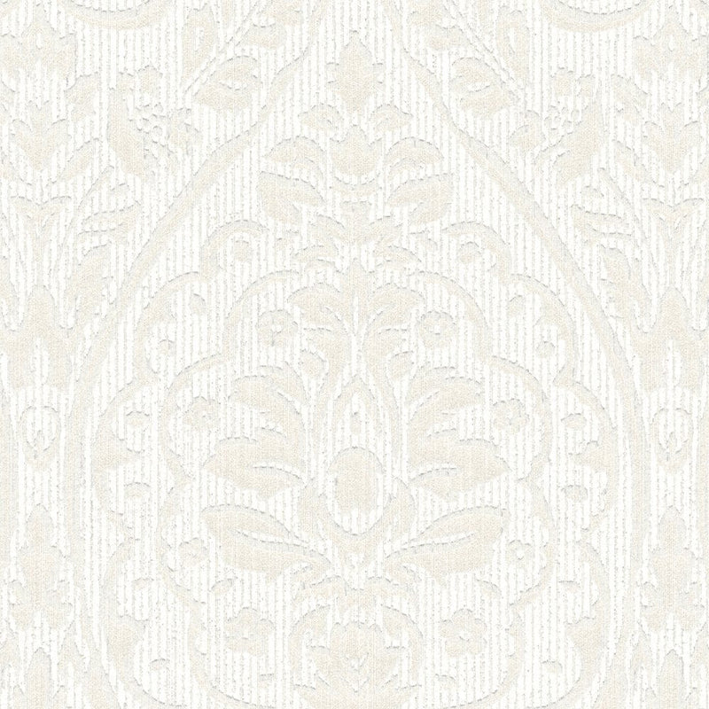 Textile wallpaper with ornament in colonial style, light shades, 961954 AS Creation