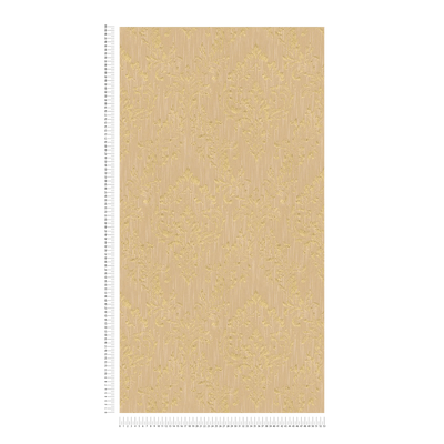 Tekstila tapetes ar klasisku ornamentu zeltā toņos -  306594 AS Creation