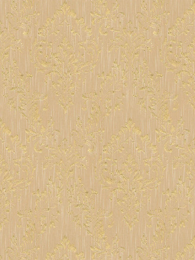 Tekstila tapetes ar klasisku ornamentu zeltā toņos -  306594 AS Creation
