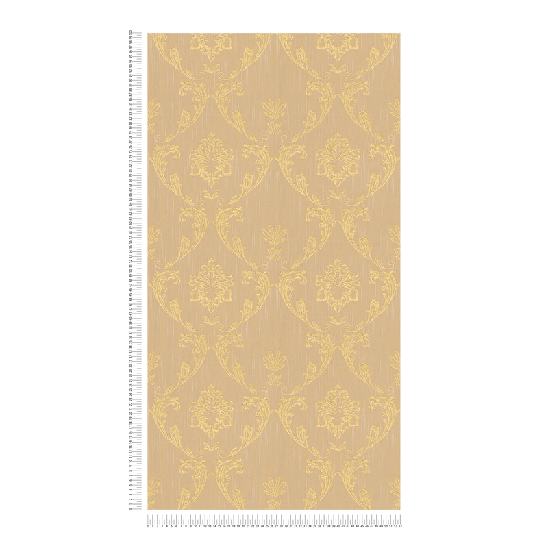 Tekstila tapetes ar ziedu elementiem zelta krāsā - 306584 AS Creation