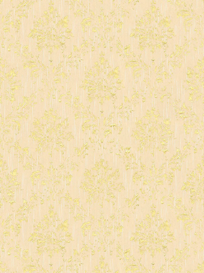 Tekstila tapetes barokā stilā – zeltā krāsā, 306623 AS Creation