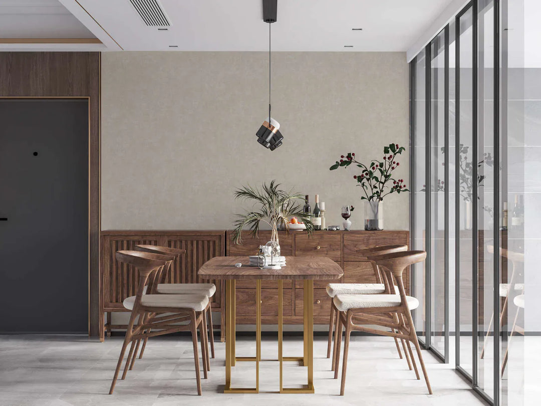 Teksturētas neaustas tapetes ar mīkstu, matētu virsmu bēšā krāsā - 1370157 AS Creation