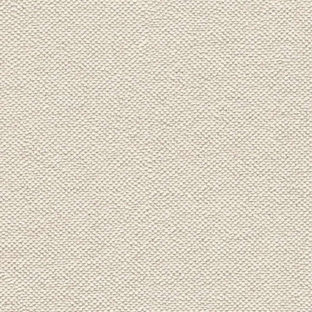 Close-up of textured beige wallpaper, showing the character of the textile. SKU: 3010714, AS Creation.