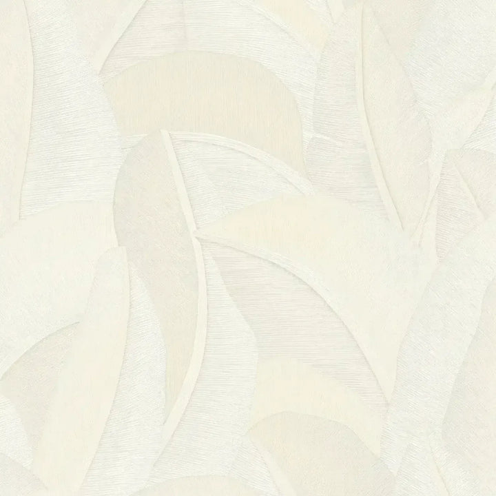 Tapetes ar abstraktu dabas un lapu motīvu - balta, krēmkrāsa - 3007574 AS Creation