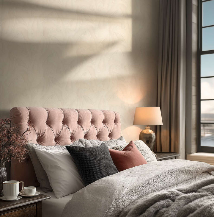 Tapetes ar abstraktu dabas un lapu motīvu - balta, krēmkrāsa - 3007574 AS Creation