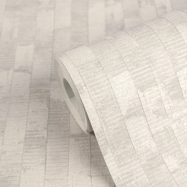 Tapetes ar dabisku sienu paneļu izskatu - gaiši pelēkps toņos, 3007103 AS Creation