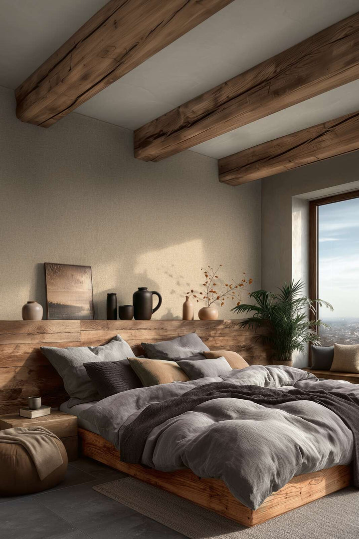 Teksturētas tapetes ar tekstilveida faktūru - bēšā - 3011126 AS Creation