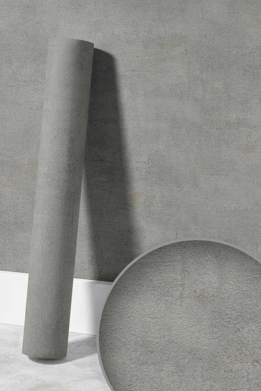 Teksturētas tapetes ar tumši pelēku apmetuma izskatu - AS 306683 AS Creation