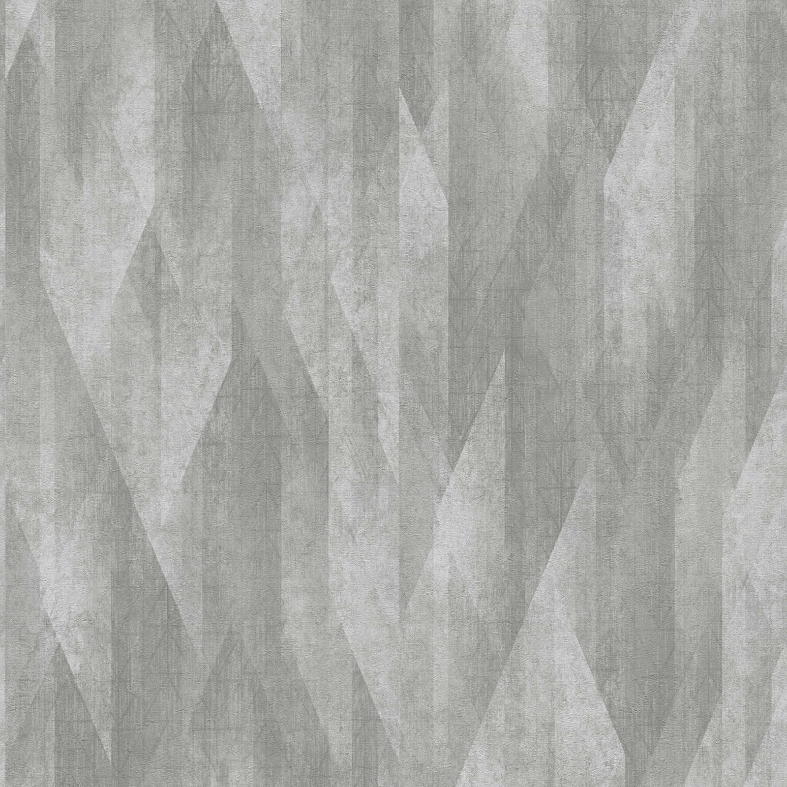 Tumši pelēkas grafiskas tapetes ar rombveida rakstu - 1373605 AS Creation