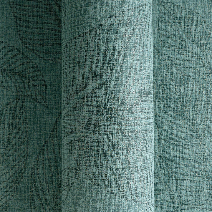 Viegli teksturētas neaustas tapetes ar izsmalcinātu, spīdīgu lapu rakstu zaļā krāsā | 3010164 AS Creation