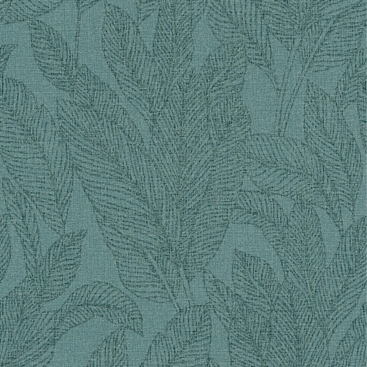 Viegli teksturētas neaustas tapetes ar izsmalcinātu, spīdīgu lapu rakstu zaļā krāsā | 3010164 AS Creation