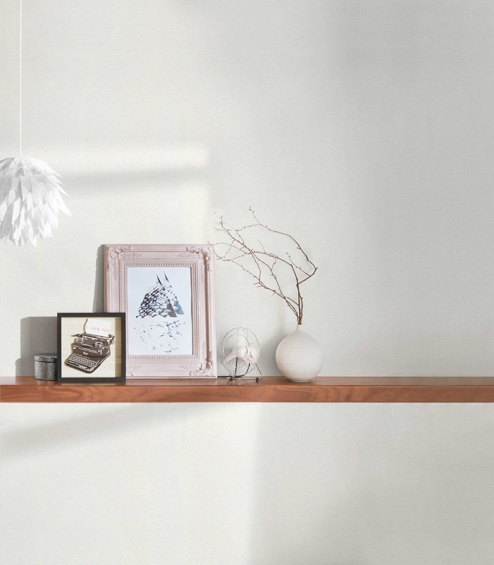 Vienkāršas baltas tapetes ar gludu putu struktūru - 325013 AS Creation