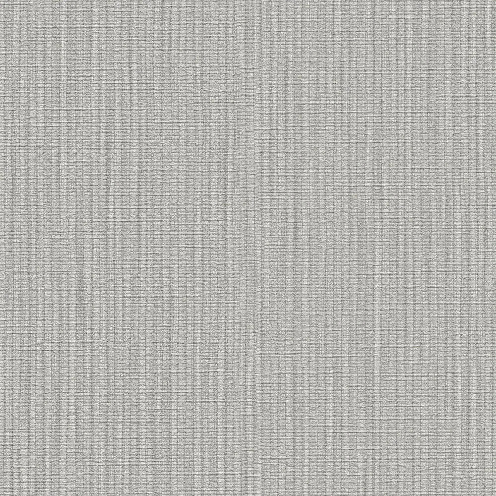 Vienkrāsainas tapetes ar auduma izskatu, tumši pelēkā krāsā, 1414771 AS Creation