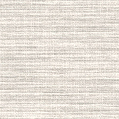 Vienkrāsainas flizelīna tapetes ar lina tekstūru: krēmkrāsā, 1367635 AS Creation