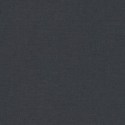 Vienkrāsainas flizelīna tapetes ar lina tekstūru: melnā krāsā, 1367645 AS Creation