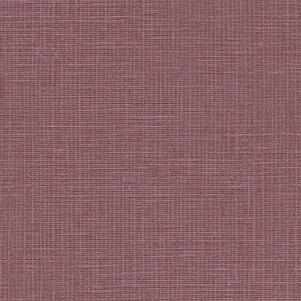 Vienkrāsainas flizelīna tapetes ar lina tekstūru: violetā, 389028 AS Creation