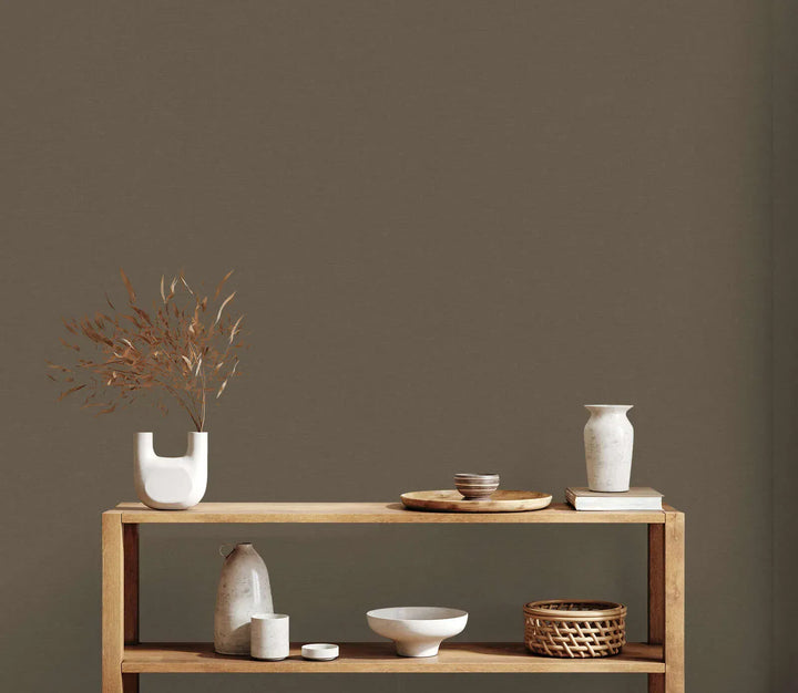 Vienkrāsainas matētas tapetes tumšos toņos - 1373501 AS Creation